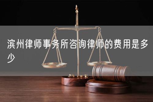 濱州律師事務(wù)所咨詢律師的費(fèi)用是多少