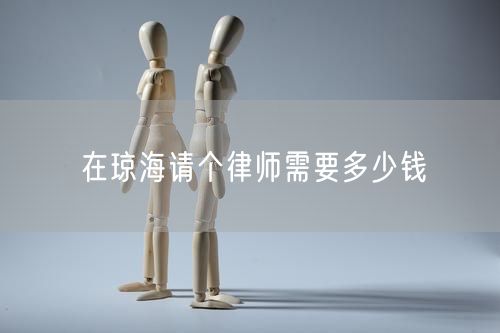 在瓊海請個律師需要多少錢