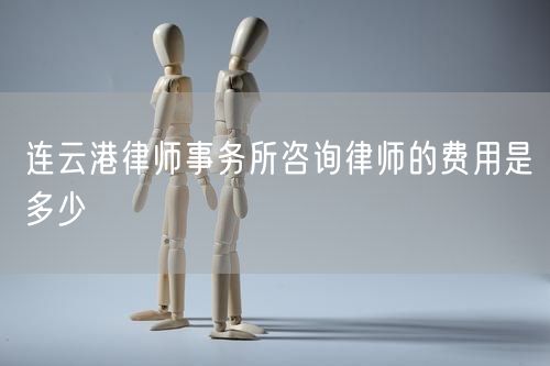 連云港律師事務(wù)所咨詢律師的費(fèi)用是多少