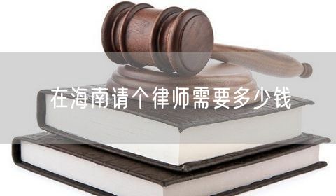 在海南請個(gè)律師需要多少錢